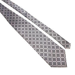 Fuliwang Mens Necktie Accessory Shiny Office Silver Black Work Casual Dad Gift
